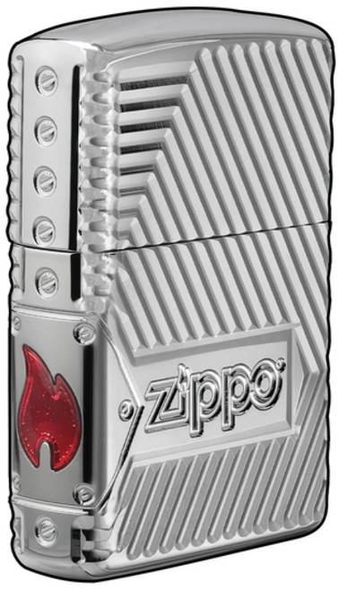 [주주파츠몰] 자동차 라이터 스티커 지포스타일 포인트 디자인 데칼 8cm 호환 용품, D.지포 불꽃, 1개