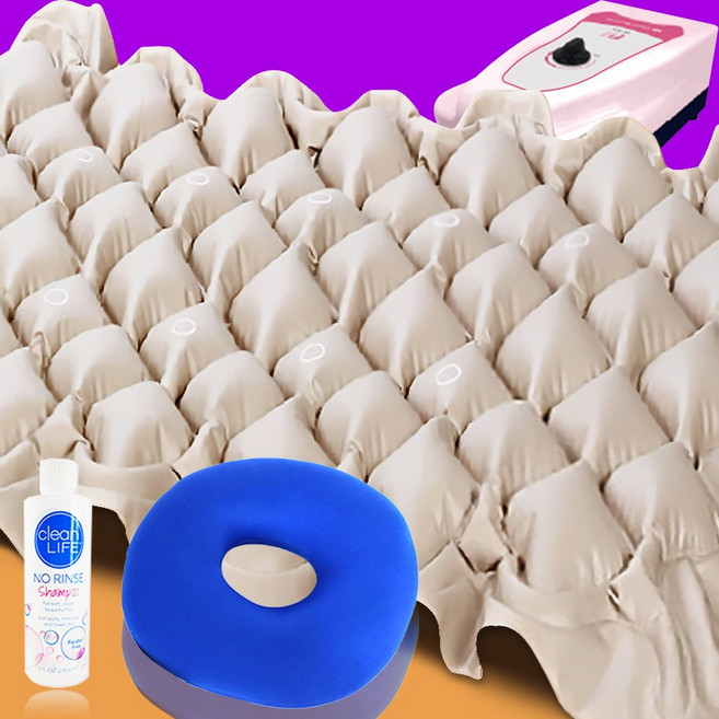 HG-100M1 포에버헬스케어 욕창방지에어매트 (비즈쿠션방석+노린스샴푸), 1세트