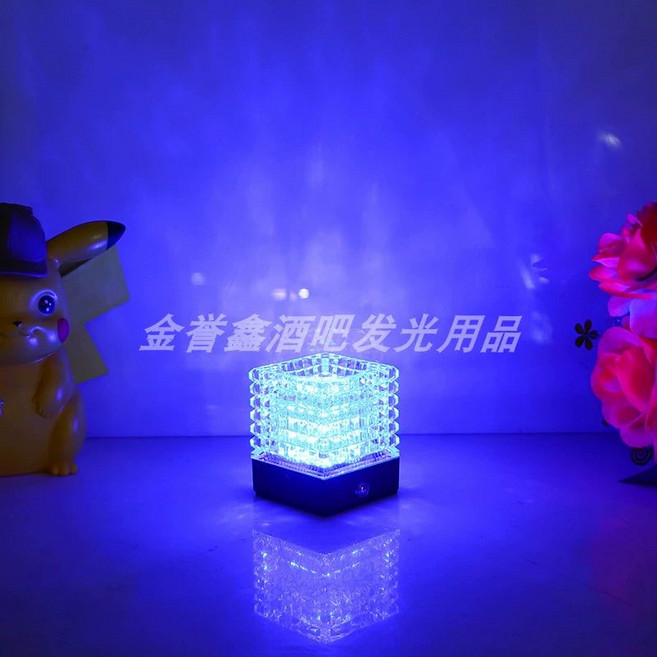 전기젠가 전기흐르는 보드게임 쌓기 형광 LED 젠가, 1개, 블루광