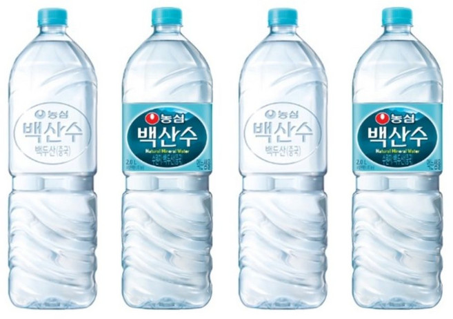 농심 백두산 백산수 무라벨 유라벨 2L x 60개