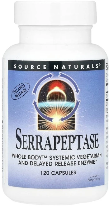 소스 네츄럴 세라펩타제 120 캡슐 세라펩타아제 누에 박테리아 효소 효능 효과, 1개, 기본, 120정 - 쿠팡