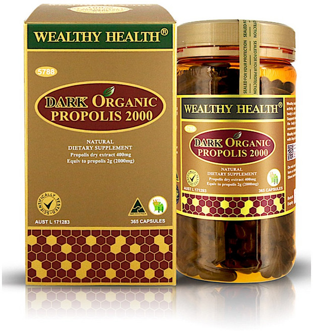 호주 웰씨핼스 다크프로폴리스 2000, 3개, 365정