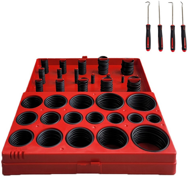 오일링 씰링 실리콘 고무 오링 419pcs 오링풀러 세트, 1세트