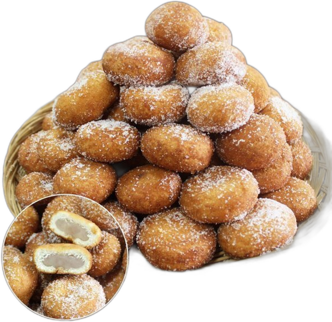 수제 생도너츠(설탕가루) + 당일생산 간식, 1개, 500g