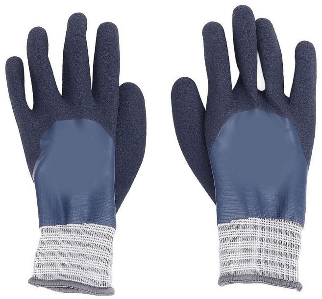 【五金工坊 開發票】高壓二電手套​​ 工業電氣任務用耐用防震手衣​​ 戶外工作的耐候性絕緣手飾​​ 動力工人手套​​, 1個, 藍色