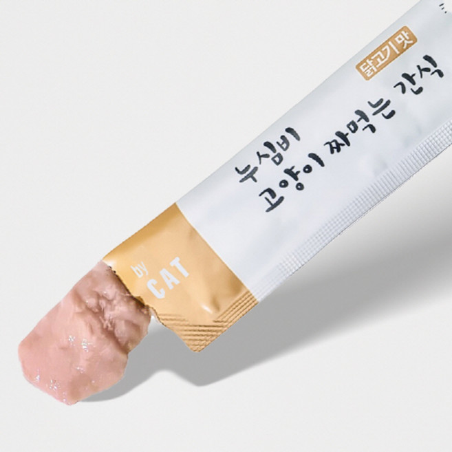 누심비 고양이 간식 짜먹는 대용량 15g 벌크 1p 습식 닭고기, 닭고기맛, 1개