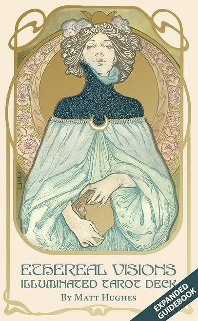 [2] Ethereal Visions Illuminated Tarot Deck: Elegant 80-Card Art Nouveau Tarot Deck with Gold Foil, [2] Ethereal Visions Illuminat