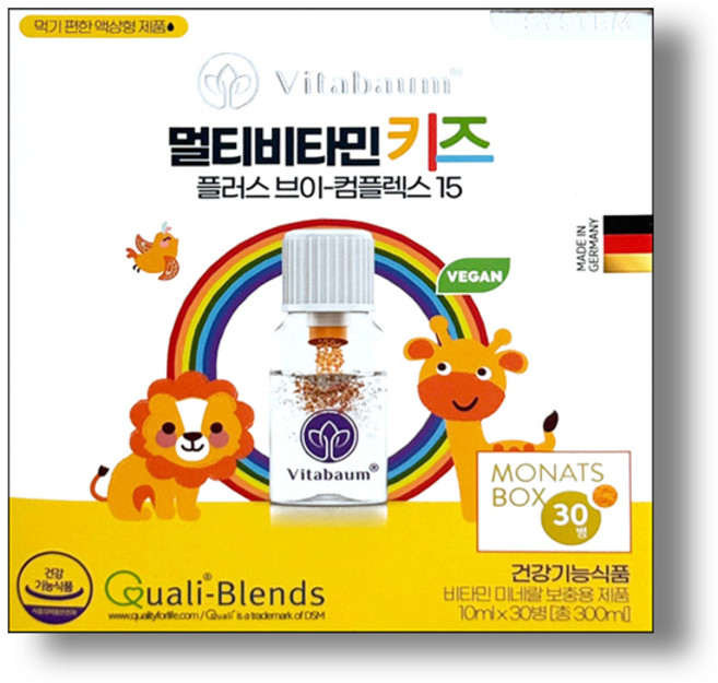 비타바움 멀티비타민키즈 +V-Complex15, 30회분, 1개