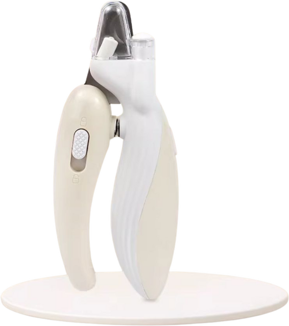 안전 LED 고양이 강아지 반려동물 발톱깎이, 1개, 아이보리