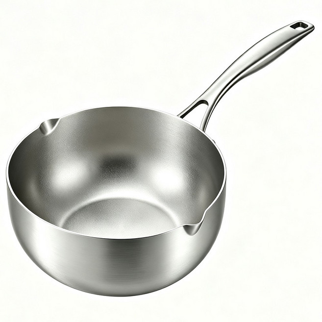 무연마제 통3중 스텐 304 멀티팬 편수 냄비, 1개, 실버, 18cm