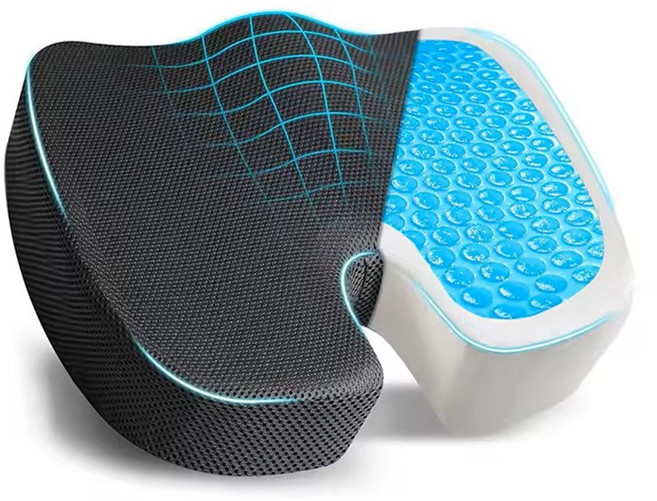 기능성 엉덩이 안아픈 도넛 밸런스 치질 산모 키높이 메모리폼 꼬리뼈 쿠션 쿨젤 방석, 기본 쿨젤자세방석