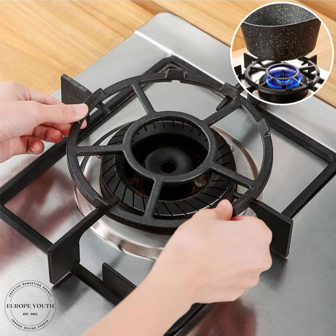 가스레인지 가스렌지 버너 보조 삼발이 냄비 후라이팬 받침대 거치대, 1개