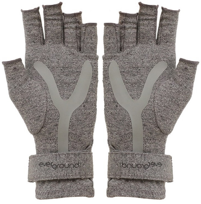 에버그라운드 압박장갑 손가락 관절 저림 붓기 작업 반장갑, 1세트