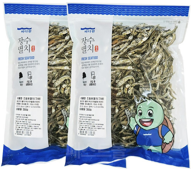 바다원 조림용멸치(고바), 2개, 300g