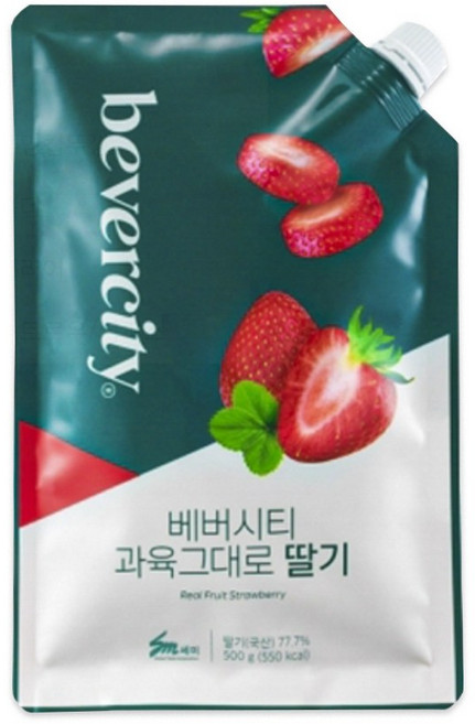 7543. 세미 딸기(과육그대로) - 베버시티 500g [하절기 아이스박스 무료]