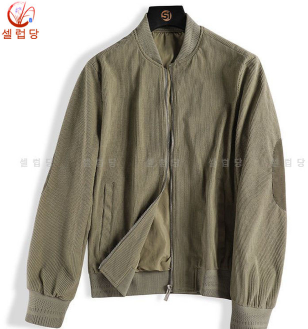 셀럽당 남자 재킷 봄가을 캐주얼 코듀로이 코트 남자 상의 카고 야구복
