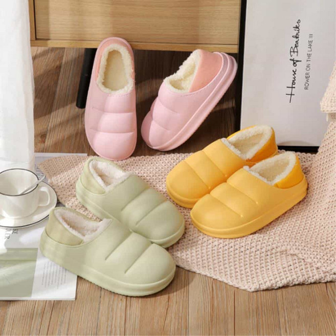 귀여운 마카롱 슬리퍼 털안감 겨울신발 회사실내화 편안한착화감 귀여운코디 유니크한색상
