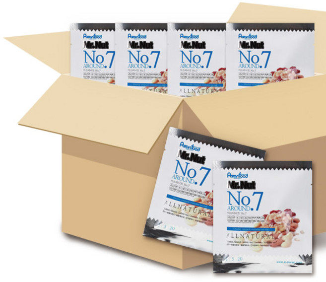 파란푸드 하루견과 미스터너트 세븐 100봉 실속형 견과 선물세트, 20g, 1세트