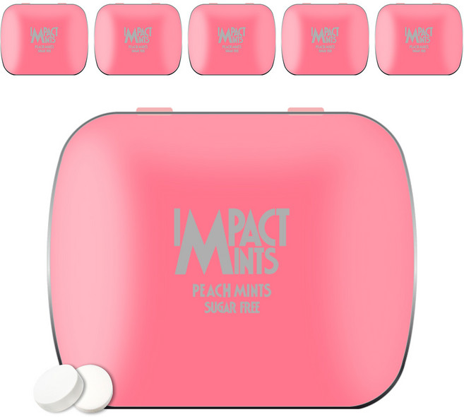 임팩트민트 복숭아향 캔디, 6개, 14g