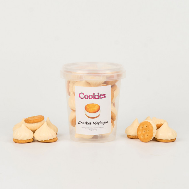 아리감성 수제머랭쿠키 답례품 원통형 400ml 호텔델루나 아이유 머랭, 1개, 치즈크래커 (원통형 400ml)