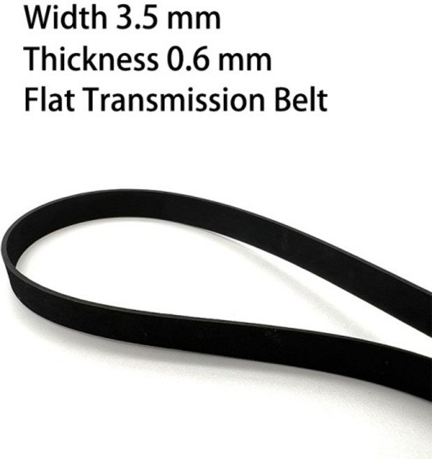 테이프 레코더 리피터 VCR 플레이어 전송 벨트 액세서리 용 1Pcs 너비 3.5mm 두께 플랫 고무 드라이브, 27 Fold Length 125mm