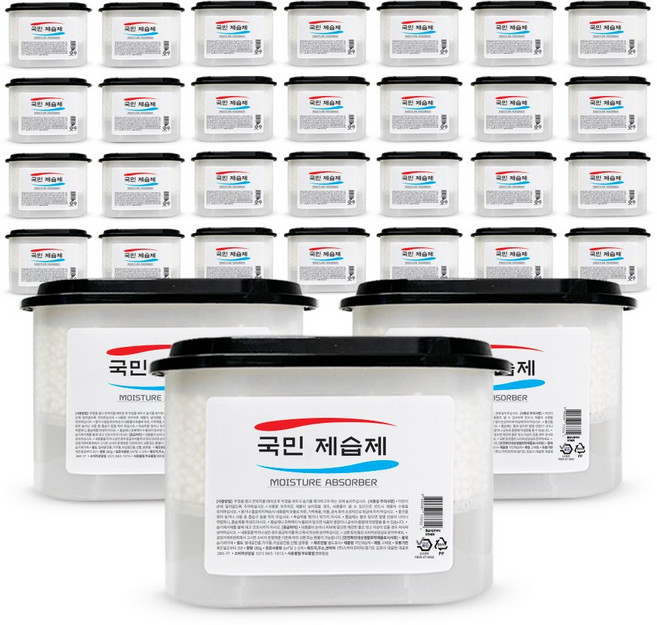 국민제습제 프리미엄 구슬타입 습기제거제 대용량, 32개, 280g