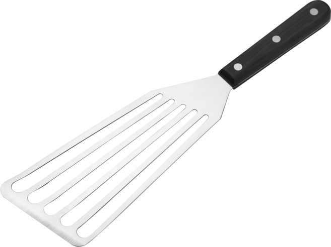 폴쿠치나 굿그립 스텐 뒤집개 와이드 사각 계란말이 터너, 블랙, 1개