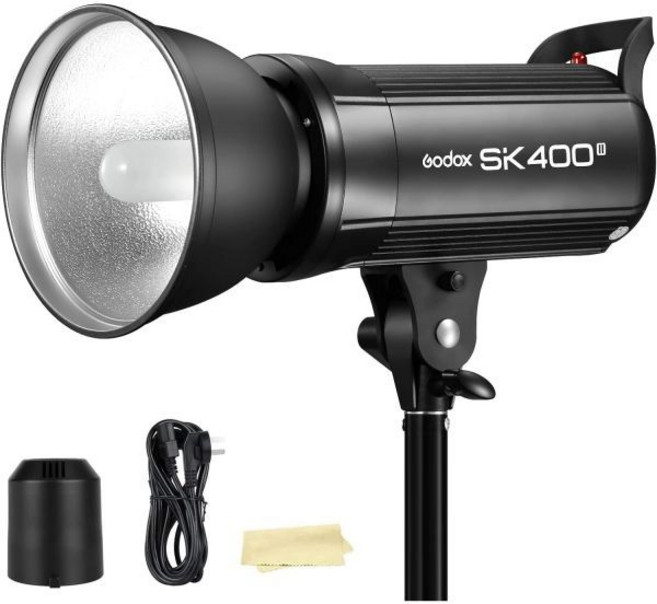 고독스 SK400II 스트로브 플래시 라이트 400Ws 표준 반사판 포함 GN65 5600K 2.4G 스튜디오 사진 모노라이트 150W 모델링 램프 촬영용 보웬스 마운트, 1개
