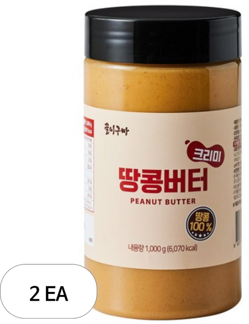 꿀이구마 땅콩버터 크리미, 2개, 1kg