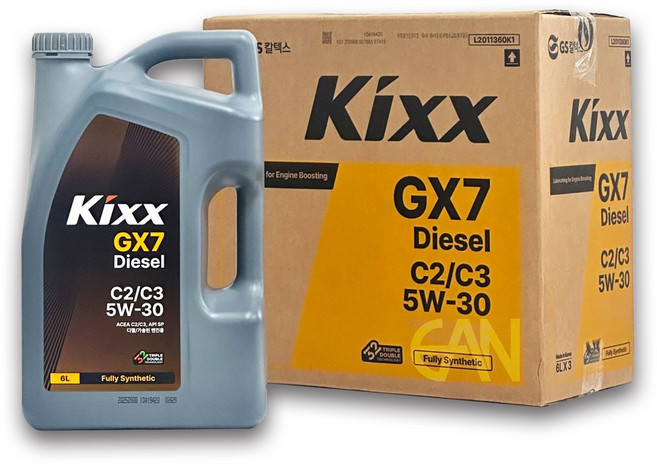 킥스 GX7 Diesel C2/C3 5W30 6L x 3개 1박스 (구 D1 C2/C3)