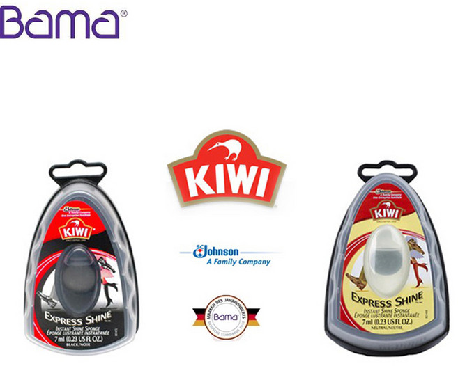 바마 키위 독일 구두 가죽신발 스피드 스폰지구두약, 블랙(검정), 1개