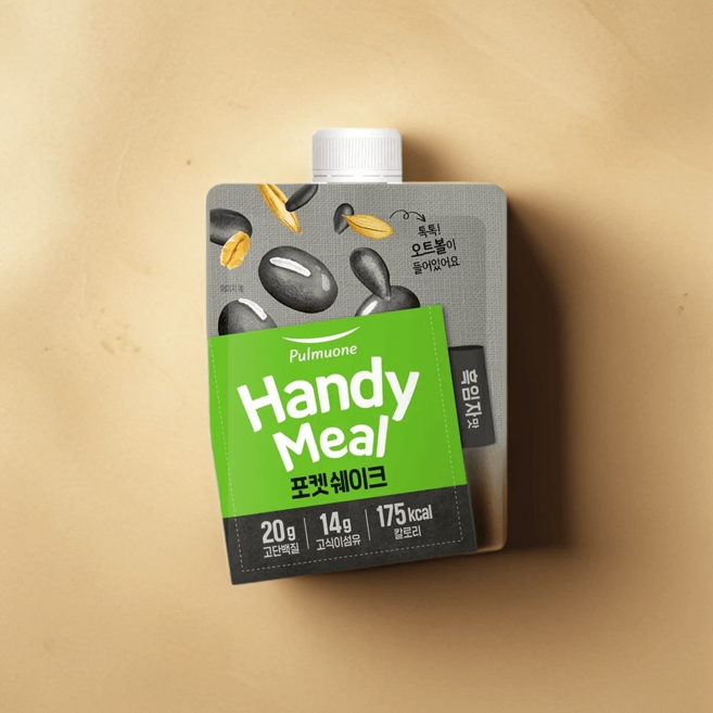 풀무원녹즙 핸디밀 포켓쉐이크 흑임자맛, 7개, 50g