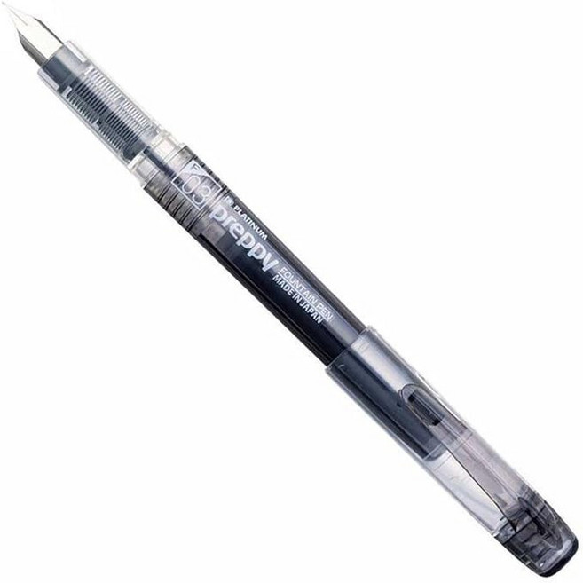 PLATINUM Platinum Pen Fountain Preppy Black Fine Print PSQ-3001-2, UEF, 검은색