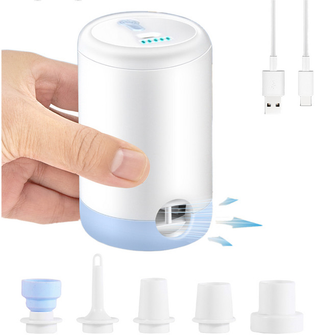 DA ZHANG GUI 무선 다용도 에어펌프 압축팩 진공압축기, 1개, 1단, 흰색