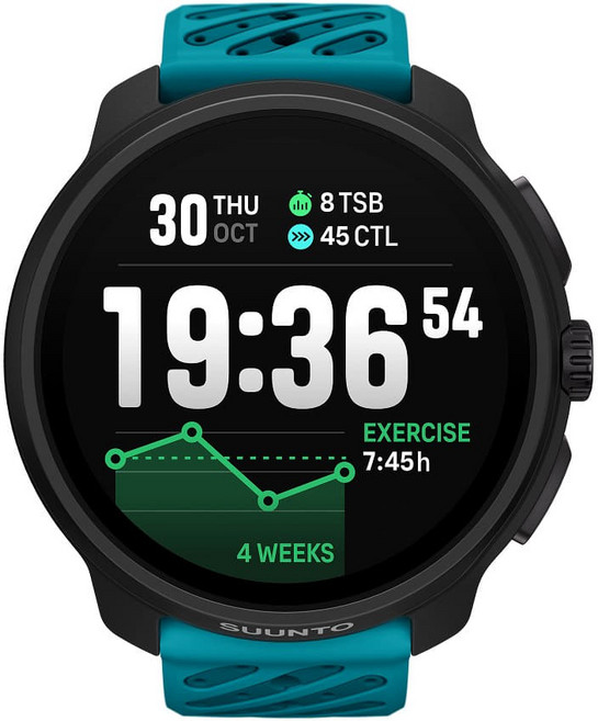 순토 레이스 2 웨이브 블루, 49mm, 단품, GPS + 블루투스