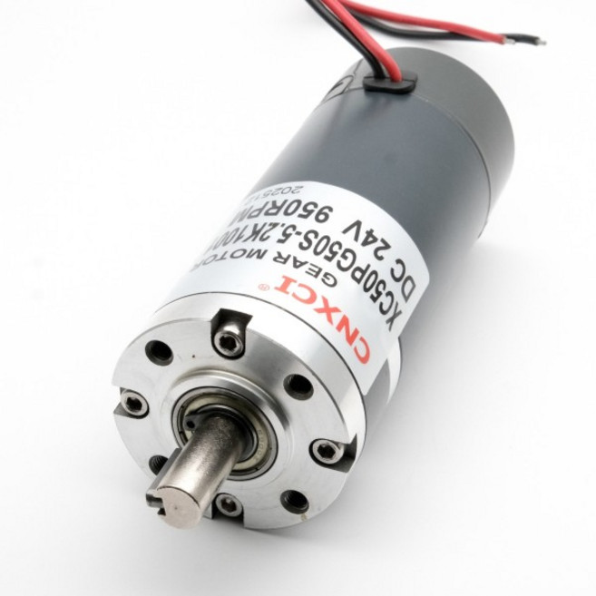 PMDC 유성 감속기 기어 모터 50mm 12V 토크 파워 70W 영구 자석 샤프트 키웨이 6RPM-1300RPM 50PG50S, 01 950rpm, 01 24V용, 01 50MM Diameter