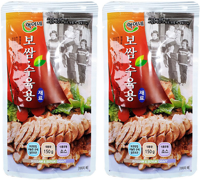 혁이네 보쌈 수육용재료 소스 150g, 2개