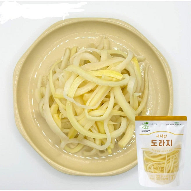 손질할 필요없는 국산 도라지 (데침) 2팩, 2개, 400g