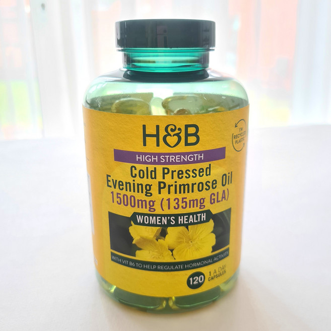 홀랜드앤바렛 천연 달맞이종자씨유 비타민 B6 비타민E 함유 1500mg 120정, 1개