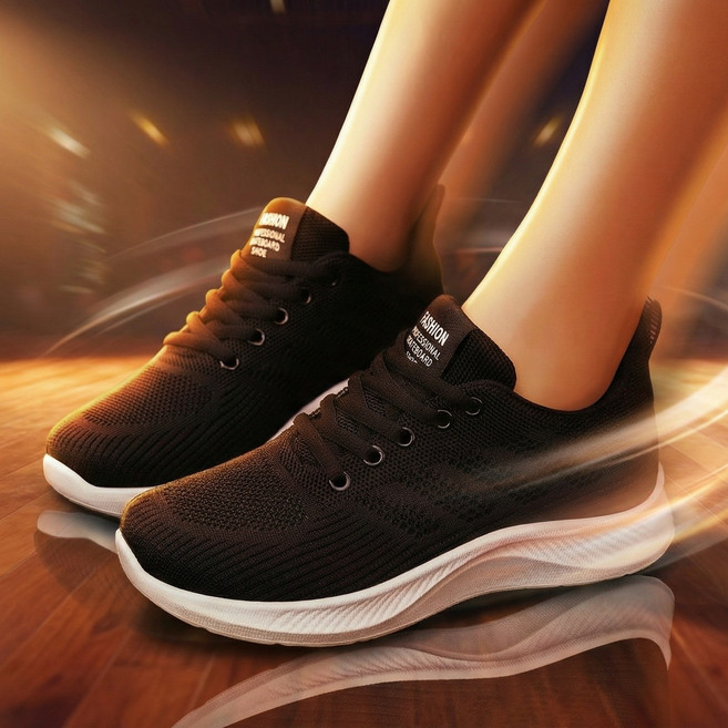 댄스윗 가벼운 줌바 라인 댄스화, 블랙, 230