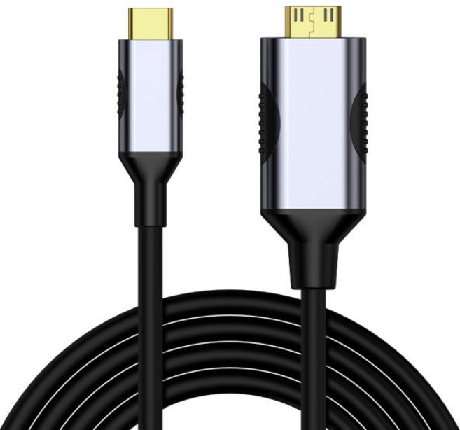 USB C타입 to 미니호환 HD 케이블 4K 20 60Hz 호환 프로 에어 호환 15M, 1개
