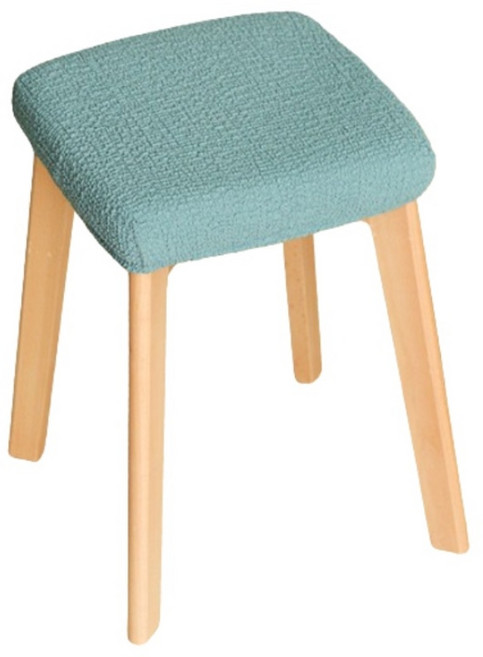 작은 사각형 의자 커버, 파우더블루, 1개