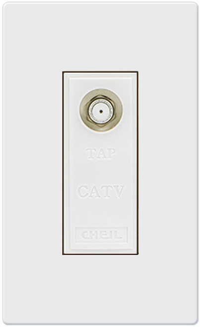 디노 화이트 무로고) 유니트 CATV 2방, 1개