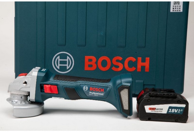 Bosch 博世 GWS 180-LI 4吋無線手持砂輪機, 1個, 主機+4.0單電池+充電器+提箱,加購