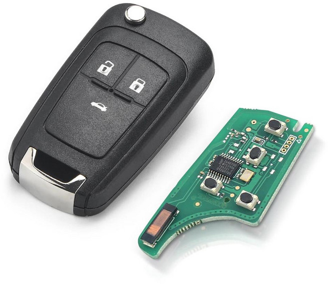 KEYYOU 2/3/4 버튼 Chevrolet Cruze Malibu Aveo Spark Sail orlando Key 433MHz ID46 칩 용 접이식 원격, 01 315mhz, 1개