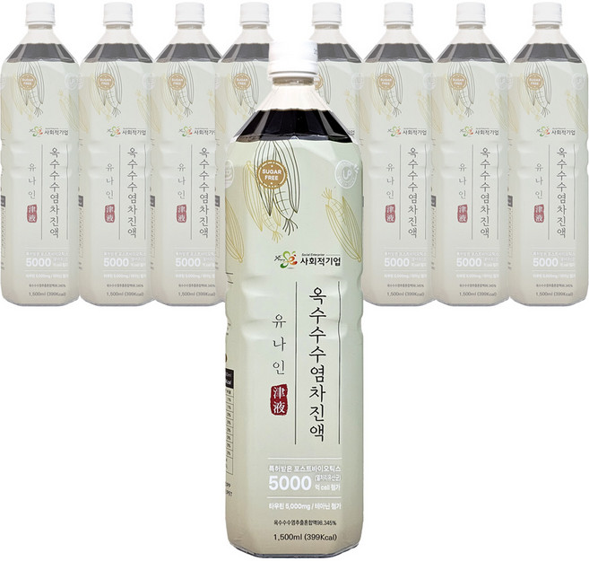 자연미가U9 옥수수수염차진액 옥수수수염차원액, 1L, 8개입, 1개, 1.5L