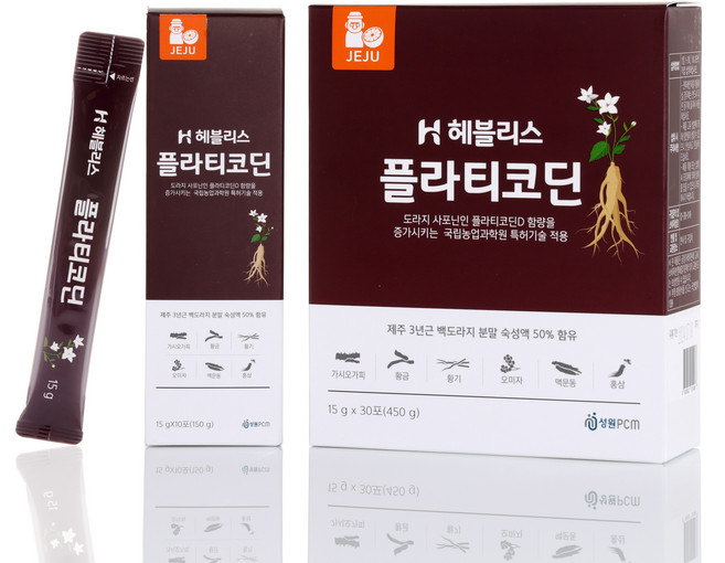 환절기 목건강 제주 3년근 백도라지 도라지즙 도라지청 플라티코딘 30포(450g), 450g, 1개