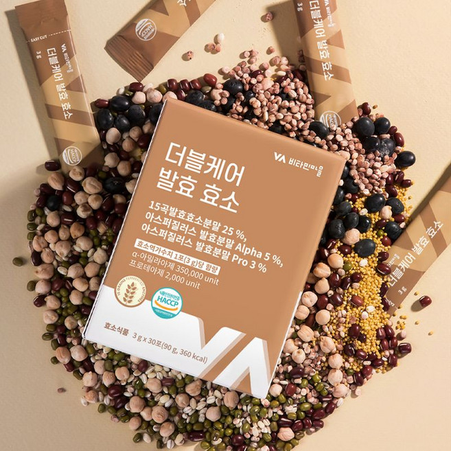 비타민마을 더블케어 곡물 발효 효소, 4박스, 30회분