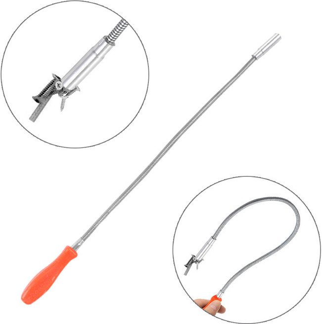 (자바라 픽업툴 7LB 1개 ) 자석봉 자석 스틱 마그네틱 공구픽업툴 틈새작업 나사 볼트 줍기