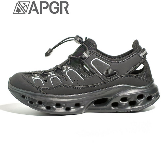 [APGR] 에어홀 하이브리드 워킹샌들 - 초경량 미끄럼방지 쿠션 운동화형 샌들
